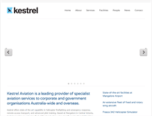 Tablet Screenshot of kestrelaviation.com.au